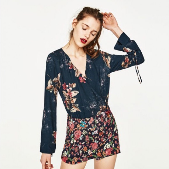 zara wrap bodysuit